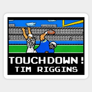 Tecmo Tim Riggins Touchdown Sticker